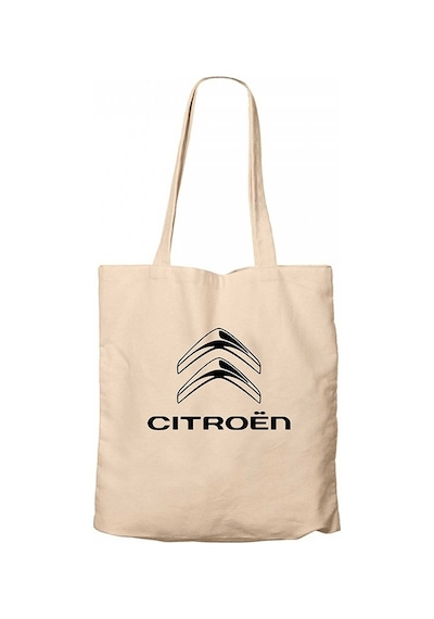Citroen Logo Krem Kanvas Bez Çanta Krem