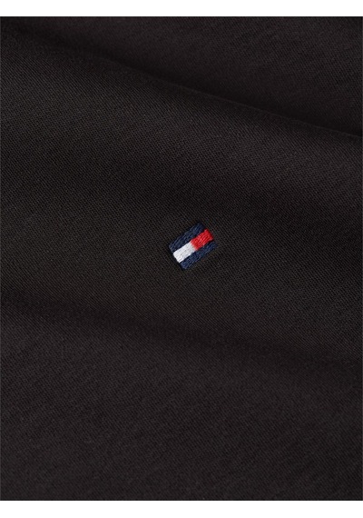 Tommy Hilfiger Interlock Boxy C-nk Ss Tee Kadın Siyah T-shirt - Ww0ww49646