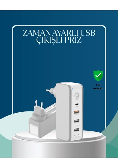 30w Type C Şarj Cihazı Zamanlayıcılı Çok Portlu Tasarım 1