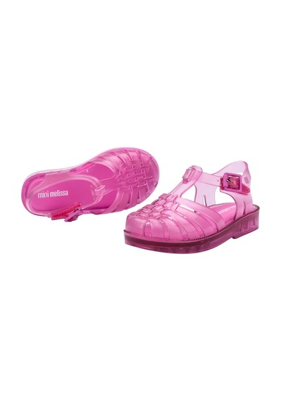 Mini Melissa Bebek Possession Transparan Pembe Sandalet-14578