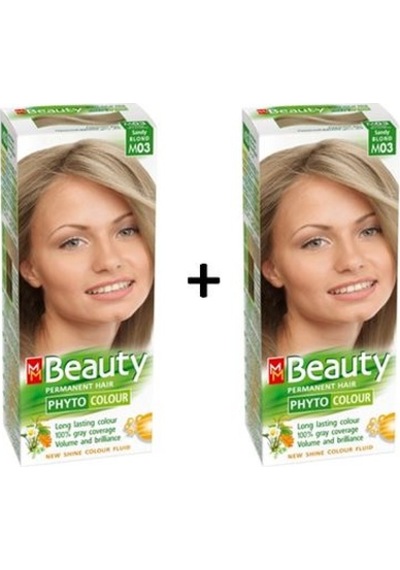 Mm Beauty Bitkisel Saç Boyası Kumsal Sarı M03 - 2 Adet (457309149)