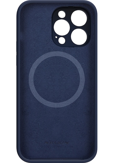 Nillkin Apple Uyumlu iPhone 14 Pro Max Stand Özellikli Lens Koruyuculu Lansman Kılıf Lacivert