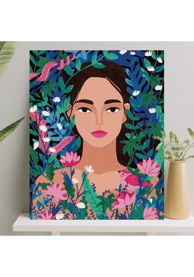 Sayılarla Boyama Tuval Seti Fırça Boya Dahil Çıtalı 40x50 Cm - Amazon