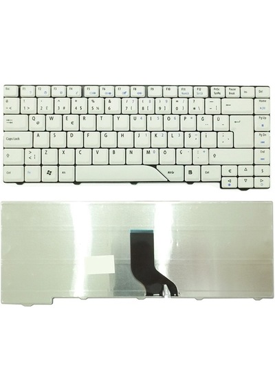 Acer Aspire 4520, 5320, 5520, 5520g 5920g 5920z Notebook Klavyesi Beyaz Tr