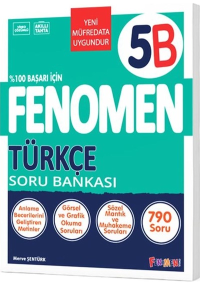 Fenomen 5.sınıf Türkçe B Soru Bankası 2024-25 Güncel Baskı