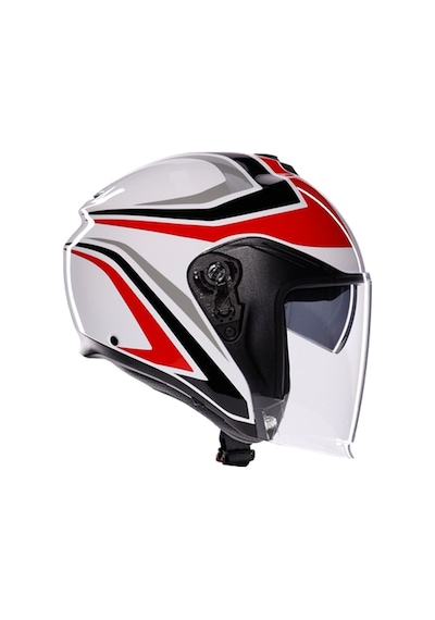 Agv Kask/ırıdes Tolosa Black Grey Red Conf Siyah