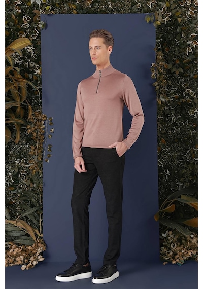 Efor Tr 861 Slim Fit Gül Kurusu Klasik Triko Gülkurusu