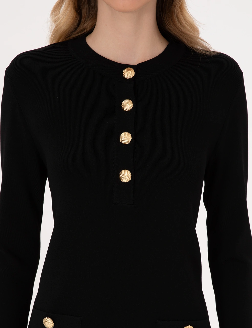 Pierre Cardin Kadın Siyah Elbise Triko 50311039-vr046 Siyah