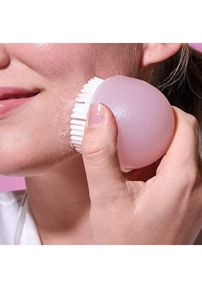 Ecotools Yüz Temizleyicileri Ve Serumları İçin Derin Temizleme Yüz Fırçası, Günlük Yağ Ve Kiri Giderir, Pembe Ve Siyah 1 Paket