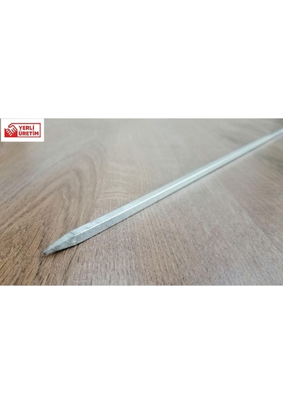 Kare Çöp Şiş Ciğer Şiş Tavuk Şiş Kuşbaşı Et Şişi 10 Adet 70 Cm 5 N11.373