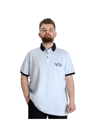 Mode Xl Büyük Beden Erkek Polo T-Shirt 1991 23341 Mavi 001 Mode Xl Büyük Beden Erkek Polo T-Shirt 1991 23341 Mavi 001