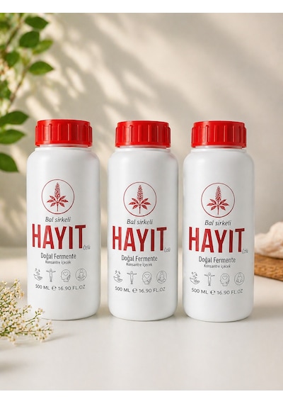 Bal Sirkeli Hayıt Özlü Doğal Fermente İçecek 500 Ml Konsantre Bitkisel İçecek