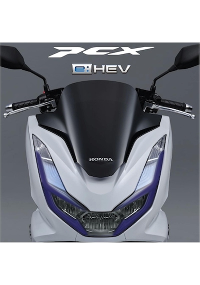 Honda Pcx Ön Far Kaşı Tasarımı Şeffaf Sticker Lacivert