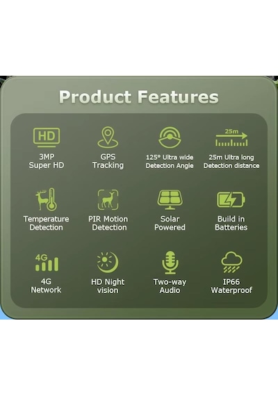 Avenir Av-s443h 3mp 4g Solar Fotokapan Kamera Avenir Av-s443h 3mp 4g Solar Fotokapan Kamera