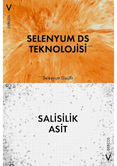 Vichy Dercos Anti-dandruff Şampuan Kepek Karşıtı Kuru Saçlar İçin 200 Ml Kepekli