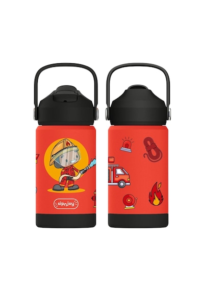 Sipnjoy - Flipsip Çocuk Su Termosu 360 Ml - Firefighter Buddy
