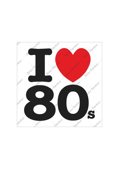 I Love Seksenler Sticker 00043