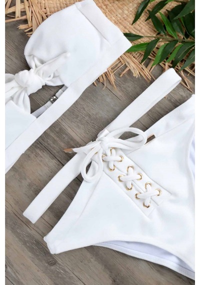 Angelsin Özel Tasarım Bikini Üstü- Siyah