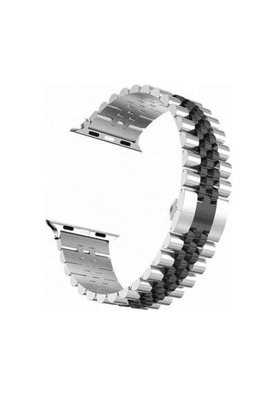 Apple Uyumlu  Watch  7 8 9 41mm Kordon Şeritli Metal Kordon 36