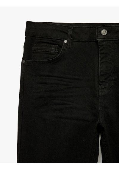 Koton Normal Bel Cepli Pamuklu Skinny Fit Jean Pantolon - Michael Jean Siyah 6wam40012nd Siyah Koton Normal Bel Cepli Pamuklu Skinny Fit Jean Pantolon - Michael Jean Siyah 6wam40012nd Siyah