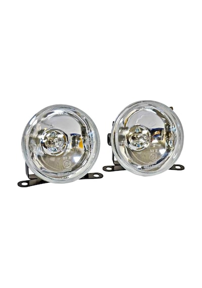 Carub Oto Sis Lambası Yuvarlak Beyaz H3 Ampullü Sağ Sol Takım 9Cm