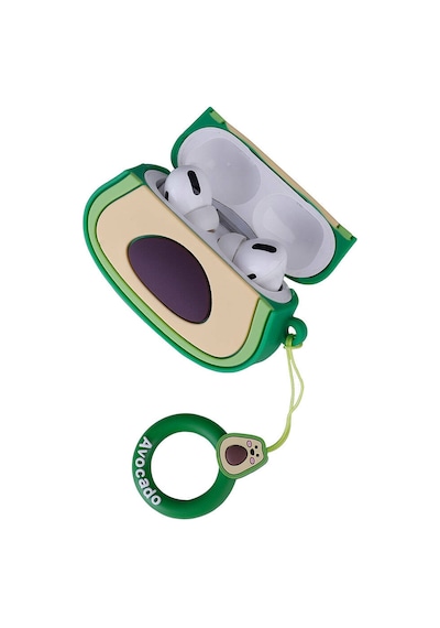 Mobilefix Apple Uyumlu AirPods Pro 2 Tpu Kabartma Figürlü İpli Airbag 37 Silikon Kılıf-no33 No33