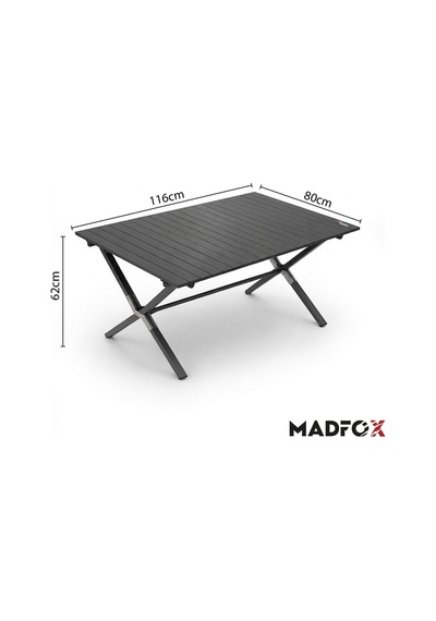 Foldex Katlanabilir Alüminyum Kamp Masası 6 Kişilik Çok Renkli