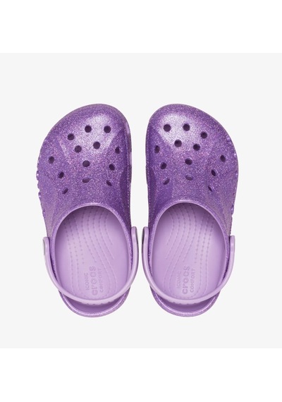 Crocs Baya Glitter Clog K Simli Kız Çocuk Terlik 207015 207015 5pr 5pr Mor
