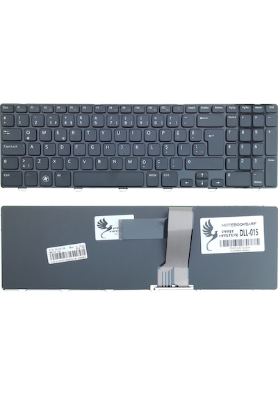 Dell Uyumlu Inspiron N5110, 15R N5110, M5110 Klavye (Siyah)