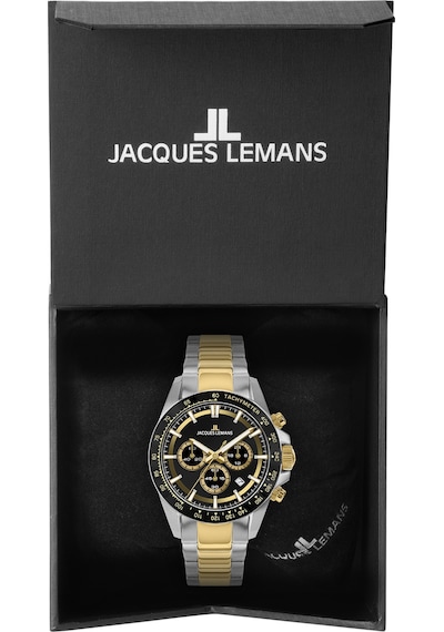 Jacques Lemans 1-2207d Lıverpool Chronograph Erkek Kol Saati Gümüş - Siyah
