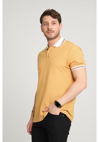 Alexander Gardi Alexandergardı Çizgili Polo Yaka T-shirt E23-0046 001