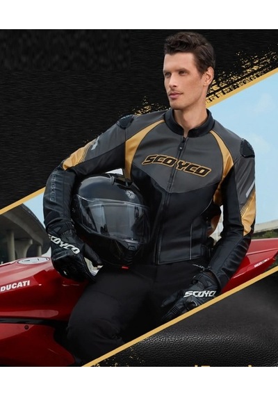 Scoyco 4 Mevsim Mont Jk187 Gold - 3xl