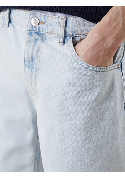 Lcw Jeans İndigo Loose Fit Erkek Jean Şort