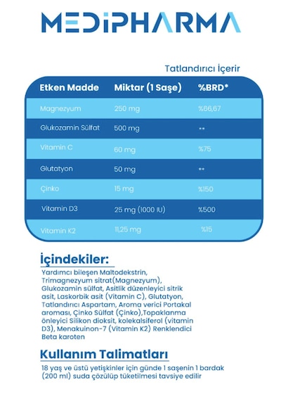 Medipharma Mp Combomix Kolajen Takviye Edici Gıda 90 Tablet + 90 Şase