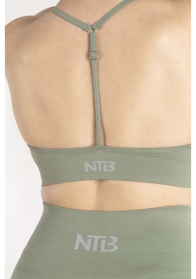 Nature The Brand Ntb İp Askılı V Yaka Sporcu Sütyeni, Fitness, Yoga, Pilates, Koşu, Antrenman Mavi