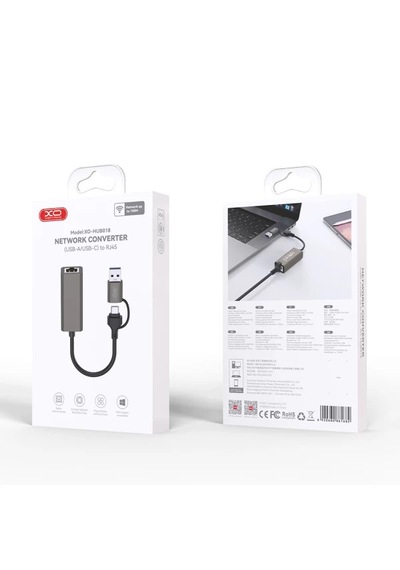 Hub018 Usb Type-c To Rj45 Network Dönüştürücü