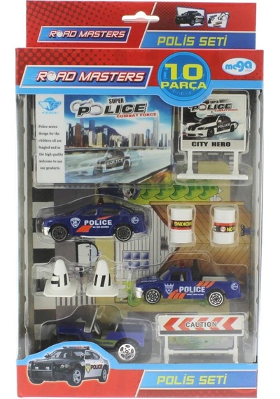 Die Cast Polis Seti 10 Parça