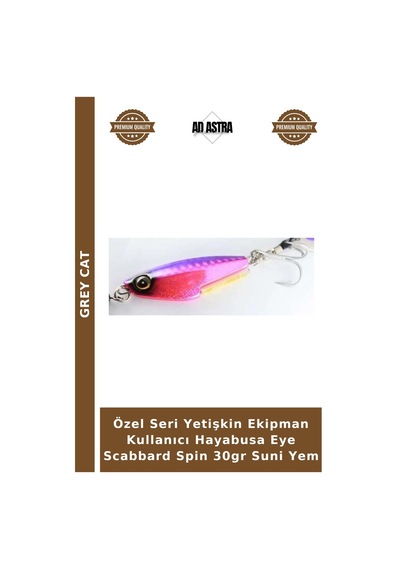 Özel Seri Yetişkin Ekipman Kullanıcı Hayabusa Eye Scabbard Spin 30gr Suni Yem