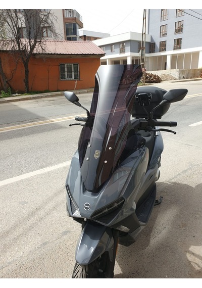 Motocam Rks Vieste 249 Ön Cam 2022-2026 Model 78cm Siyah Renkli 4mm Uzun