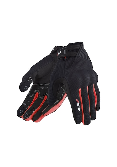 Ls2 Yazlık Eldiven Dart 2 Siyah Kırmızı