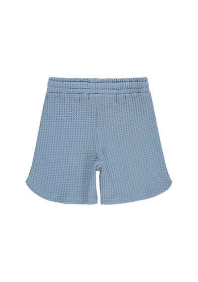 Civil Boys Basic Waffle 10-13 Yaş Şort - Mavi Açık İndigo