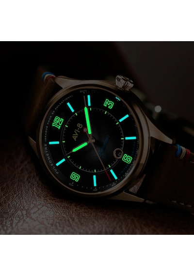 Avı-8 Flyboy Av-4153-04 Lafayette 110th Anniversary Limited Edition Otomatik Erkek Kol Saati Bronz