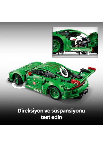 LEGO® Technic™ Porsche 911 GT3 R REXY AO Racing Araba 42224 – 11 Yaş ve Üzeri Çocuklar için Yaratıcı Oyuncak Yapım Seti(1313Parça)