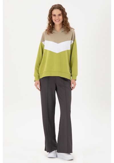 U.S. Polo Assn. Kadın Fıstık Yeşili Kapüşonlu Sweatshirt 50297376-VR087
