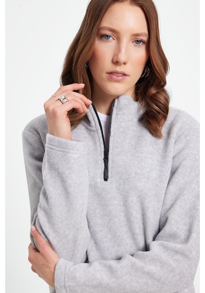 Tudors Kadın Standart Fit Anti-pilling Tüylenme Yapmayan Soğuk Geçirmez Gri Bato Yaka Polar Sweatshirt-42291 Gri Tudors Kadın Standart Fit Anti-pilling Tüylenme Yapmayan Soğuk Geçirmez Gri Bato Yaka Polar Sweatshirt-42291 Gri