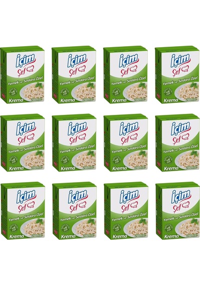 İçim Krema Yemeklere Ve Soslara Özel 12 x 200 ML