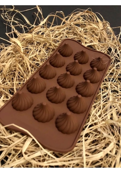 Silikon Burgulu Desen Çikolata Kalıbı Goldcakes