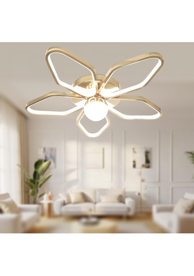 Tt337-fsr Tt Ayd. 3 Renk Modüllü Toplu Fransız Sarı Led Avize Rosegold