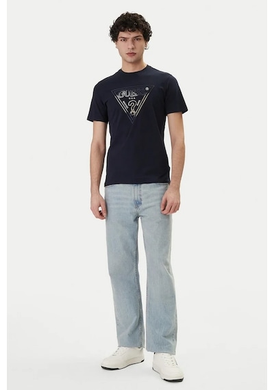 Guess M6gı11k2992 Cn Ss Triangle Hd Mu Erkek Tişört Lacivert