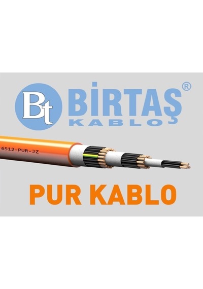 Birtaş Ef6512-pur-7x0.50 ,kesit 0.50mm 7-damar/çok Telli Ağırşart Hareketli Pur Kablo